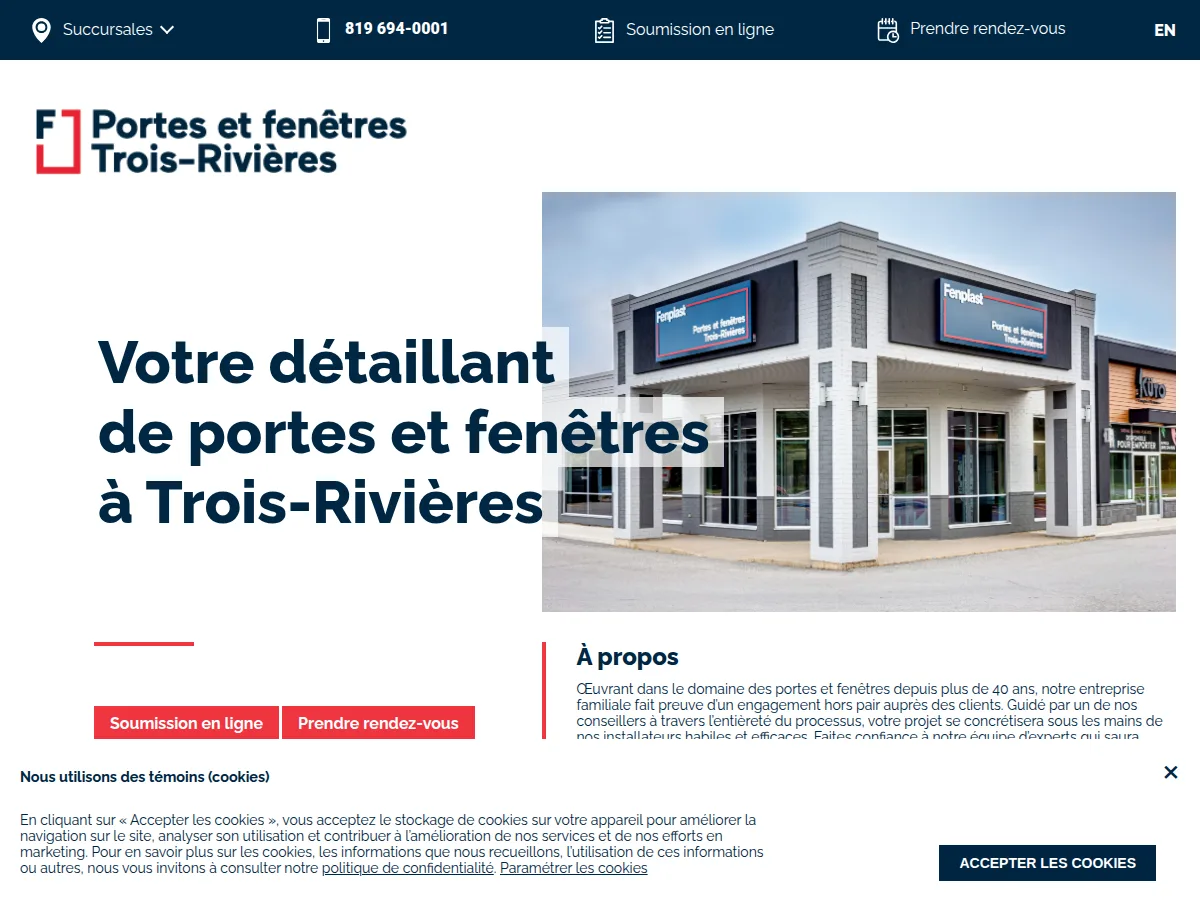 Portes et fenêtres Trois-Rivières (Portes et fenêtres de Villers — authorized Fenplast dealer) — project photo 1