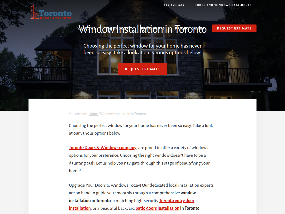 Toronto Doors and Windows Company — project photo 1