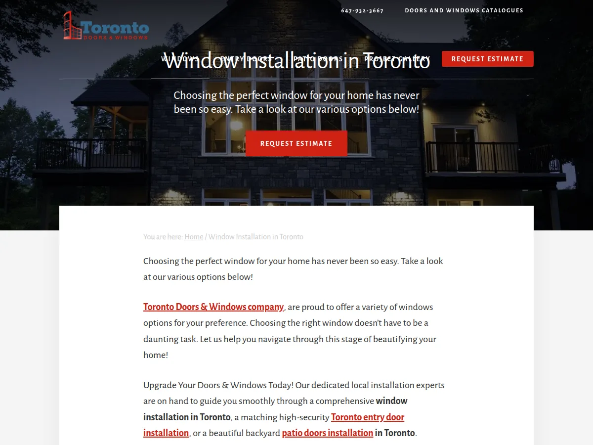Toronto Doors and Windows Company — project photo 1