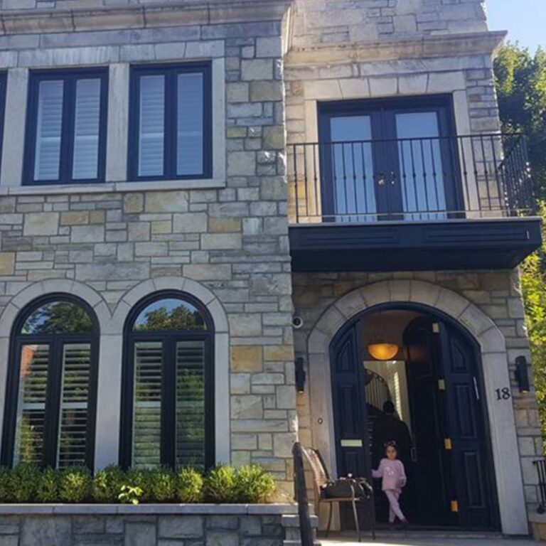 Rounded windows and entry door installed by GTA Direct